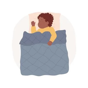 Weighted blanket isolated cartoon vector illustration. Stock Illustration