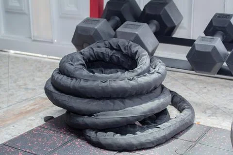 Weighted loop for training in a gym Stock Photos