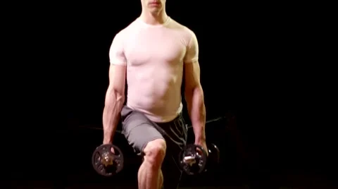 Weighted Lunge Exercise Stock Footage 66549351