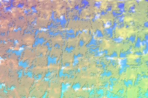 Weightless surreal divorces on blue for decor Illustrazione stock