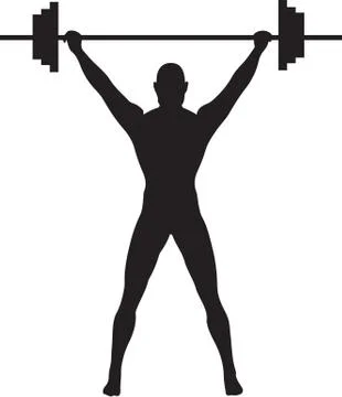 Weightlifter Stock Illustration