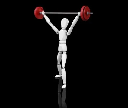 Weightlifter Stock Illustration