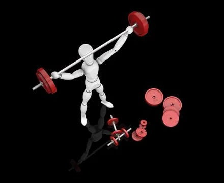 Weightlifter Stock Illustration