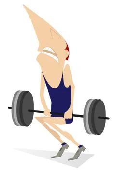 Weightlifter Stock Illustration