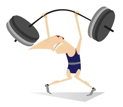 Weightlifter Stock Illustration
