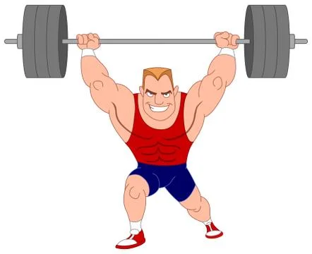 Weightlifter Illustrazione stock