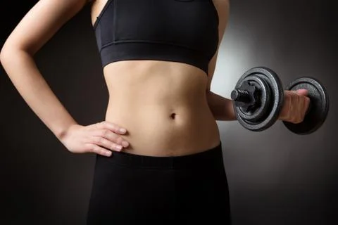 Weightlifting dumbells Stock Photos