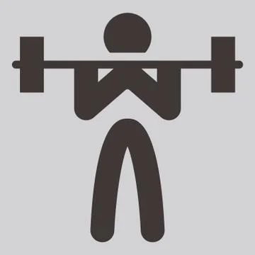 Weightlifting icon Stock Illustration