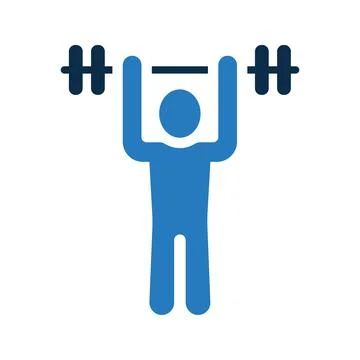 Weightlifting Icon. Stock Illustration