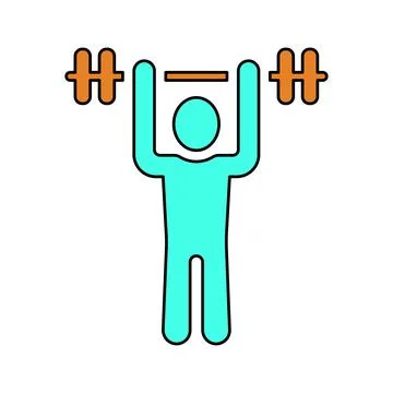 Weightlifting Icon. Stock Illustration