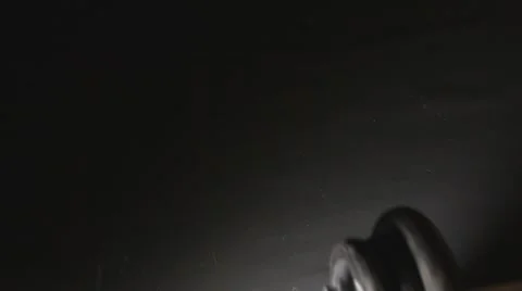 Weights dumbbell Stock Footage 46595172