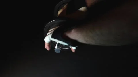 Weights dumbbell Stock Footage 46595175