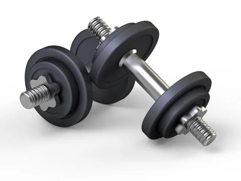 Weights, dumbbells, gym Illustrazione stock