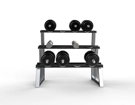Weights Front View Stock Illustration