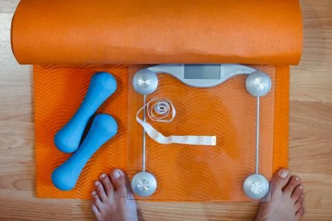 Weights for gymnastics Stock Photos