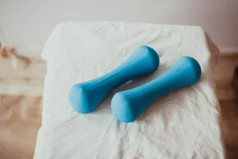 Weights for gymnastics Stock Photos