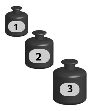 Weights isolated on white background Stock Illustration