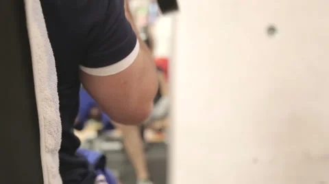 Weights lifter at the gym Stock Footage 64024505