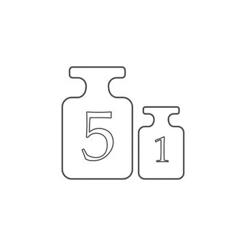 Weights for scales icon. Element for mobile concept and web apps. Thin line icon Stock Illustration