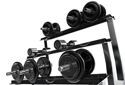 Weights Stand Stock Illustration
