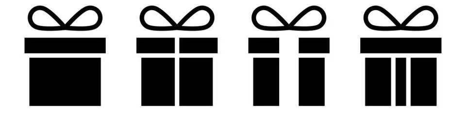 Weihnachtsgeschenk Pixel-Effekt einfaches Design Christmas gift pixel effe... Stock Photos