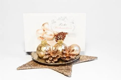 Weihnachtsgruß Stock Photos