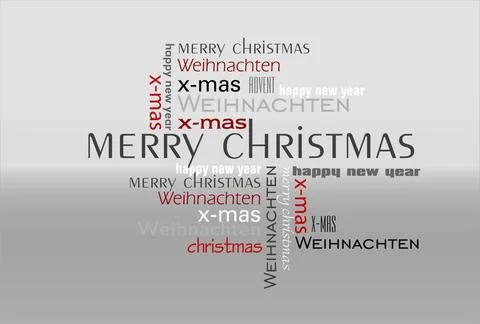 Weihnachtskarte Text Weihnachtskarte mit Sternen Texte, Christmas card wit... Stock Photos