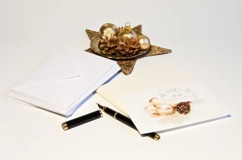 Weihnachtspost Stock Photos