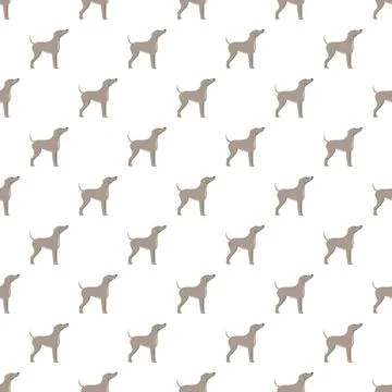 Weimaraner dog seamless pattern repeating background 스톡 일러스트
