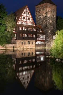 Weinstadl Nuremberg Foto stock