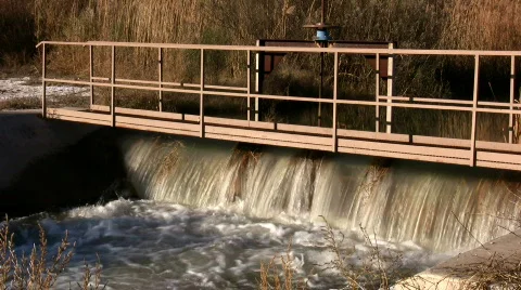 Weir Stock Footage 74725