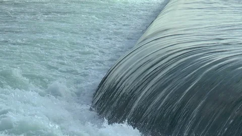 Weir Horseshoe Falls Canada Stock Footage 120463984