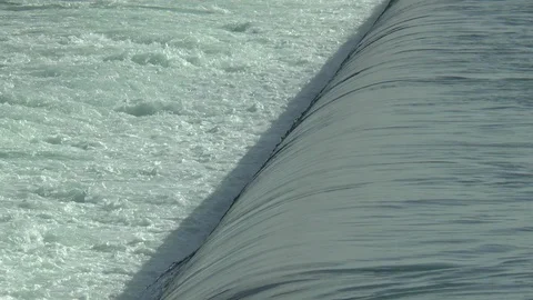 Weir Horseshoe Falls Canada Stock Footage 121969643