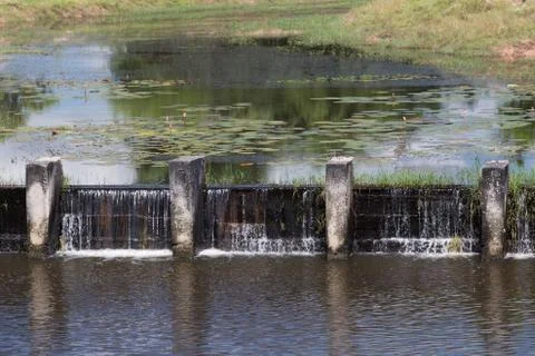 Weir irrigate Foto stock