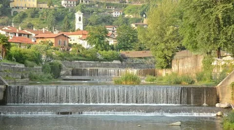 Weir in a river 스톡 동영상 11408543