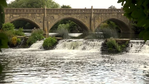 WEIR WIDE BRIDGE Stock Footage 93465122