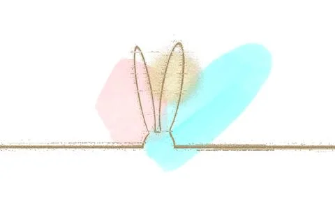 Weird abstract Easter background. Trendy Easter design with free space for text. Stock Illustration