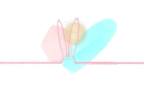 Weird abstract Easter background. Trendy Easter design with free space for text. Stock Illustration