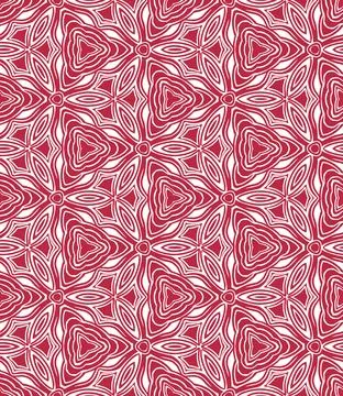 Weird Abstract (Red, White) Stock Illustration