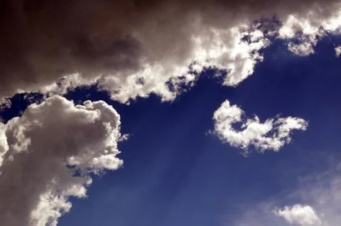 Weird blue sky background Stock Photos