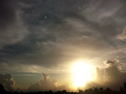 Weird Clouds Sunset Time Lapse (2160p 25fps) Stock Footage 77578864