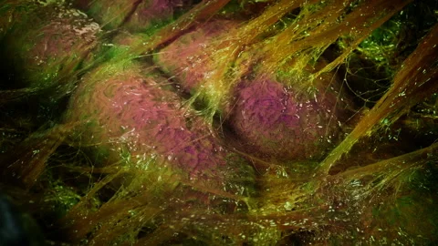 Weird Colorful Alien Creature Opens Up Stock Footage 191587575