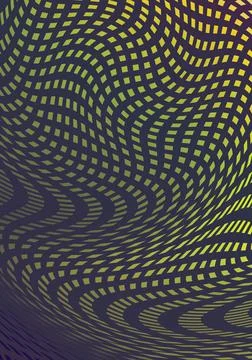 Weird Distorted Structure Green Abstract Vertical Background Stock Illustration