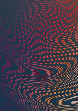 Weird Distorted Structure Red Abstract Vertical Background Illustrazione stock