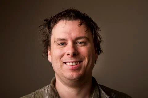 A weird looking smile Foto stock