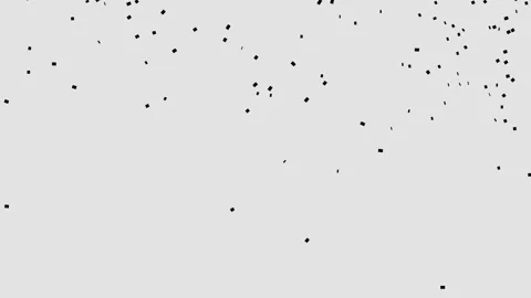 Weird motion design with abstract graphic silhouettes Stock Footage 134649887
