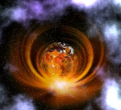 Weird planet Stock Illustration