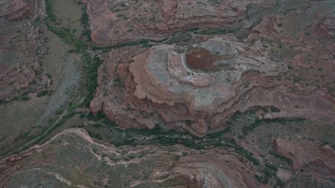 Weird rock formation of Bryce canyon in Utah, USA. Drone footage over the Stock Footage 336577499