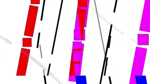 Weird shapes animation Stock Footage 95082501