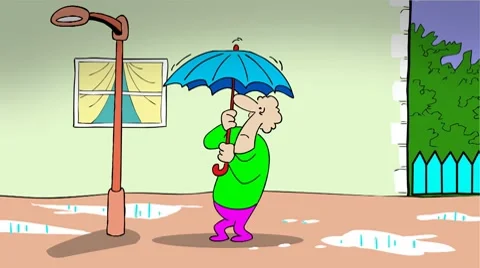 WEIRD UMBRELLA Stock Footage 7899133